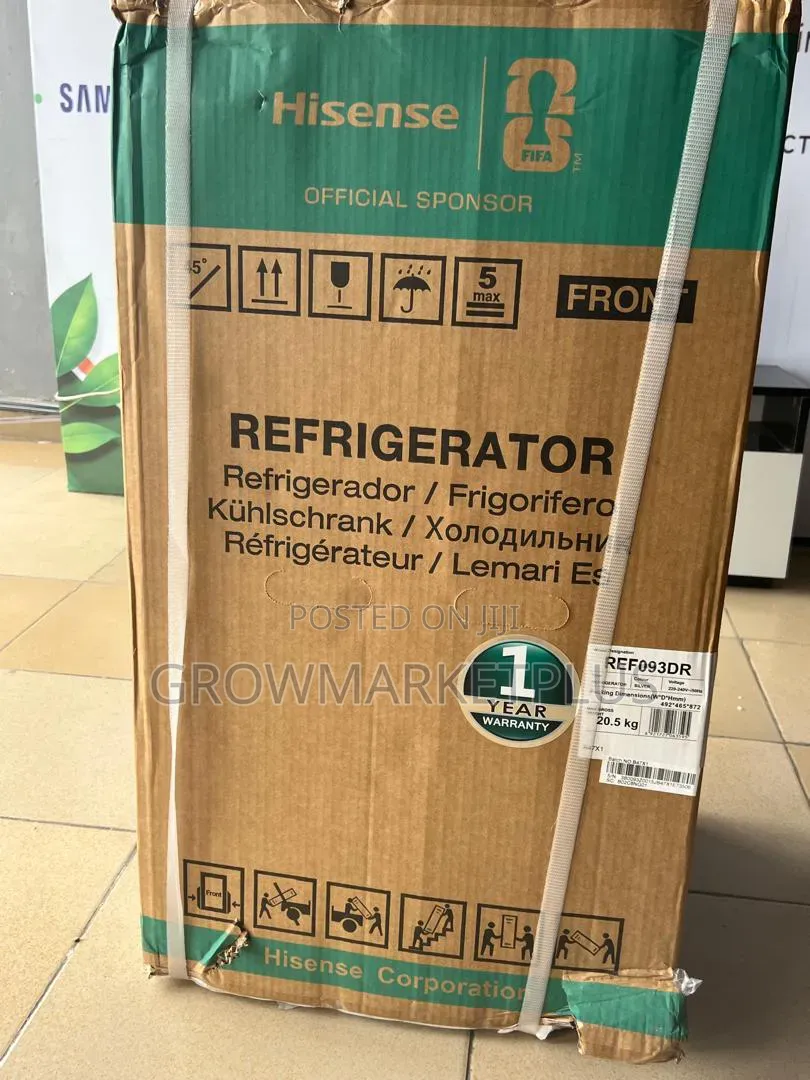 Hisense REF093DR 90L Refrigerator – Silver | 60W Low Power