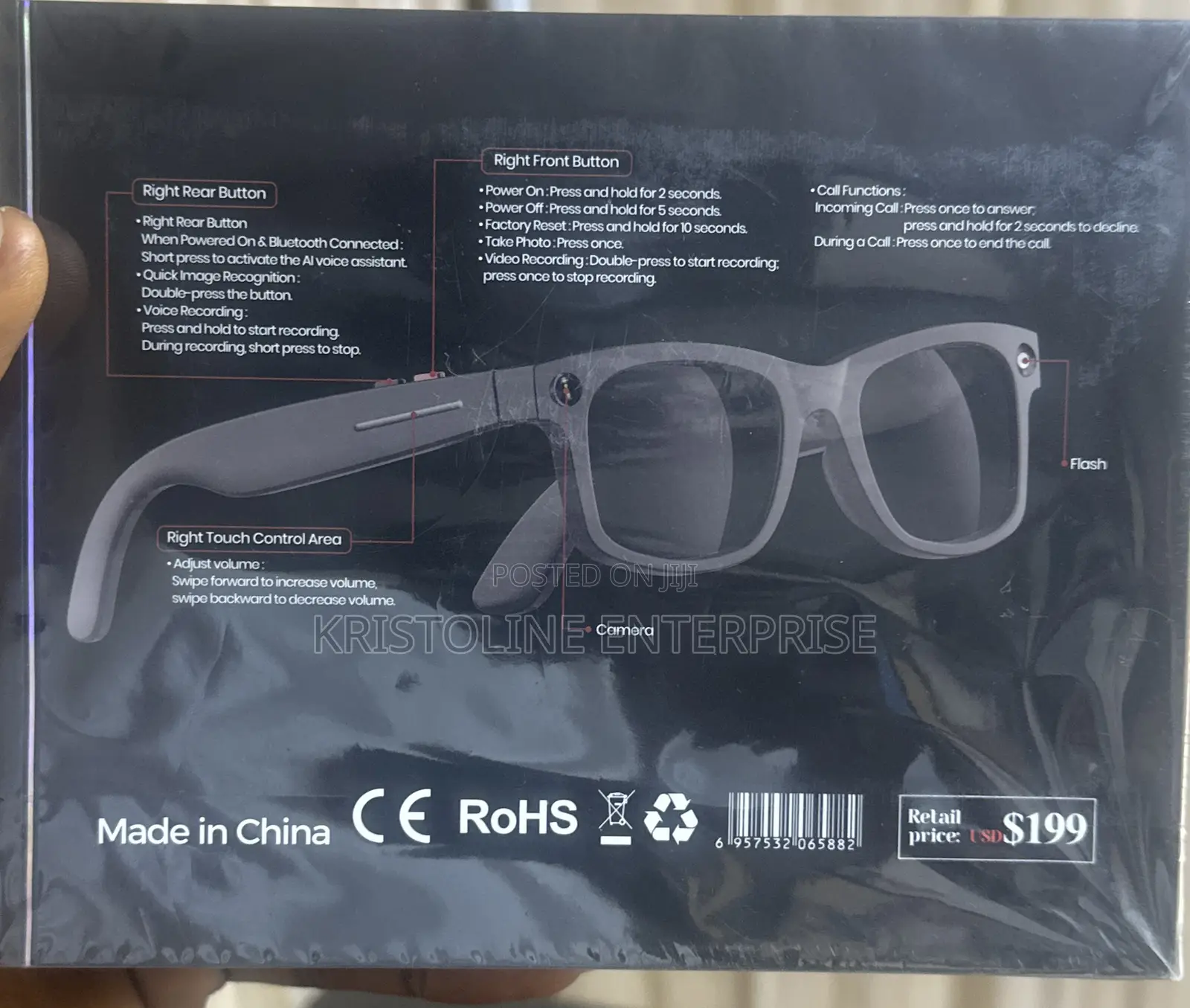Smart Ai Glass With Metal Frame