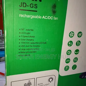 18inch Jindian Rechargeable Solar Fan