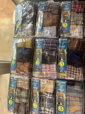 3pcs Men Woven Boxers