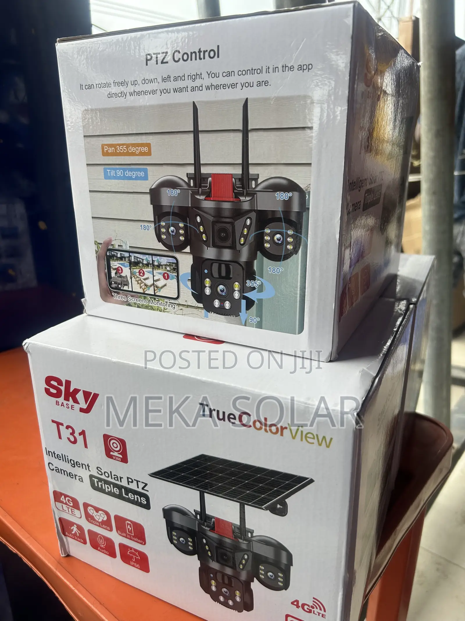 Solar Camera Triple Lens (3 Lens)
