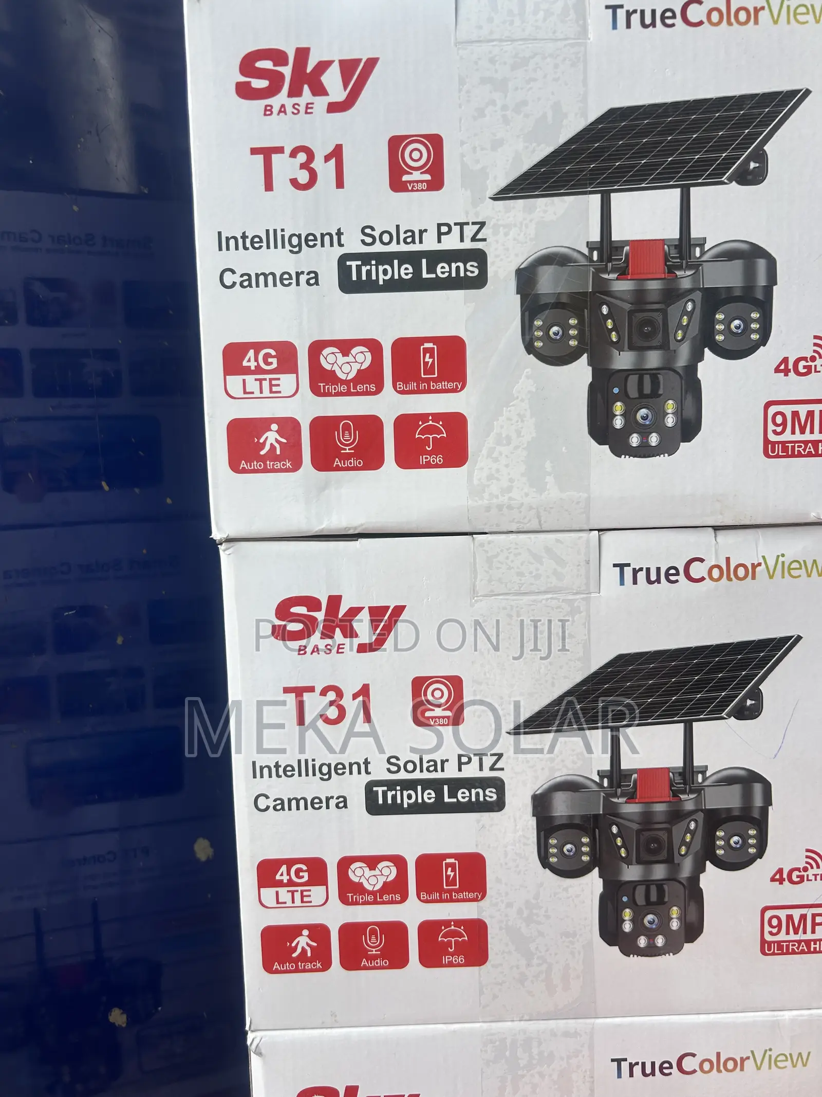Solar Camera Triple Lens (3 Lens)