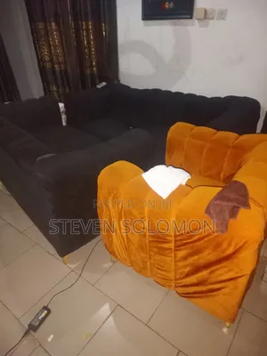 Used Black and Gold Used 6 Set of Chairs