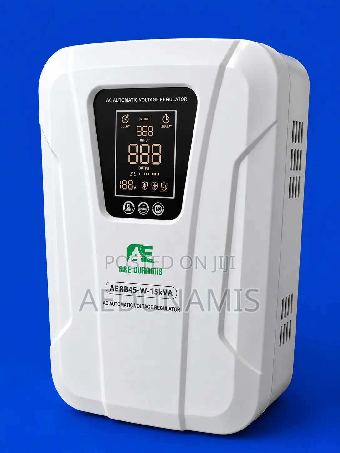A&E Dunamis 15KVA Relay Voltage Stabilizer Wall-Mount (45v-280v)