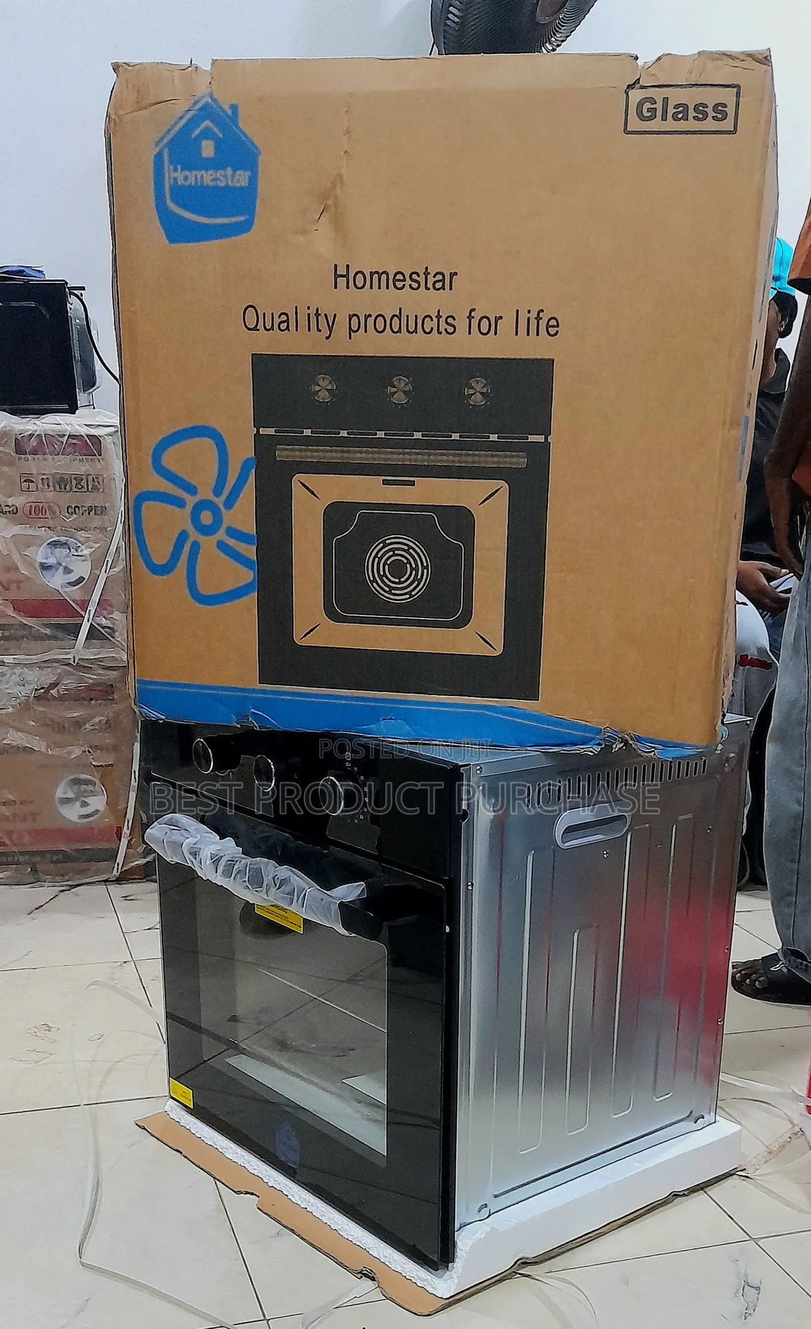 75 Litres Capacity Homestar Built-in Kitchen Oven HSQMB60-BK