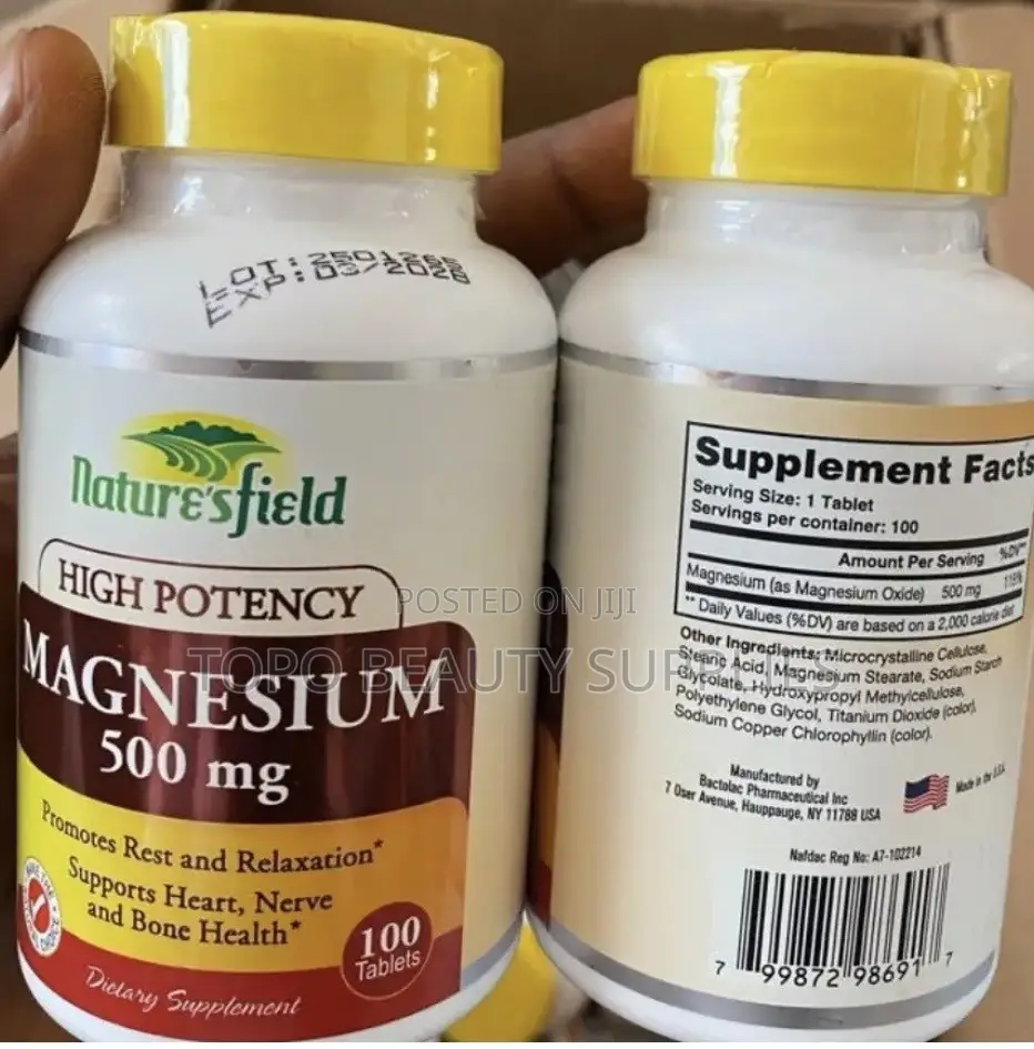 Nature’s Field Magnesium 500mg