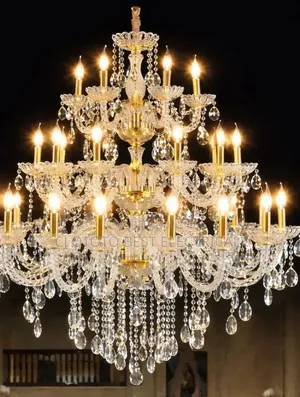 3 Step Big Full Crystal Light, for Your Sitting Room Open Staircase