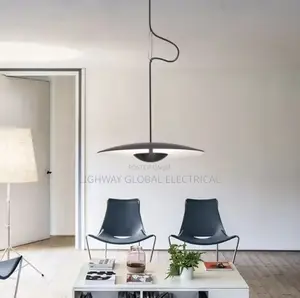 Wood Grain Nordic Black Pendant Light