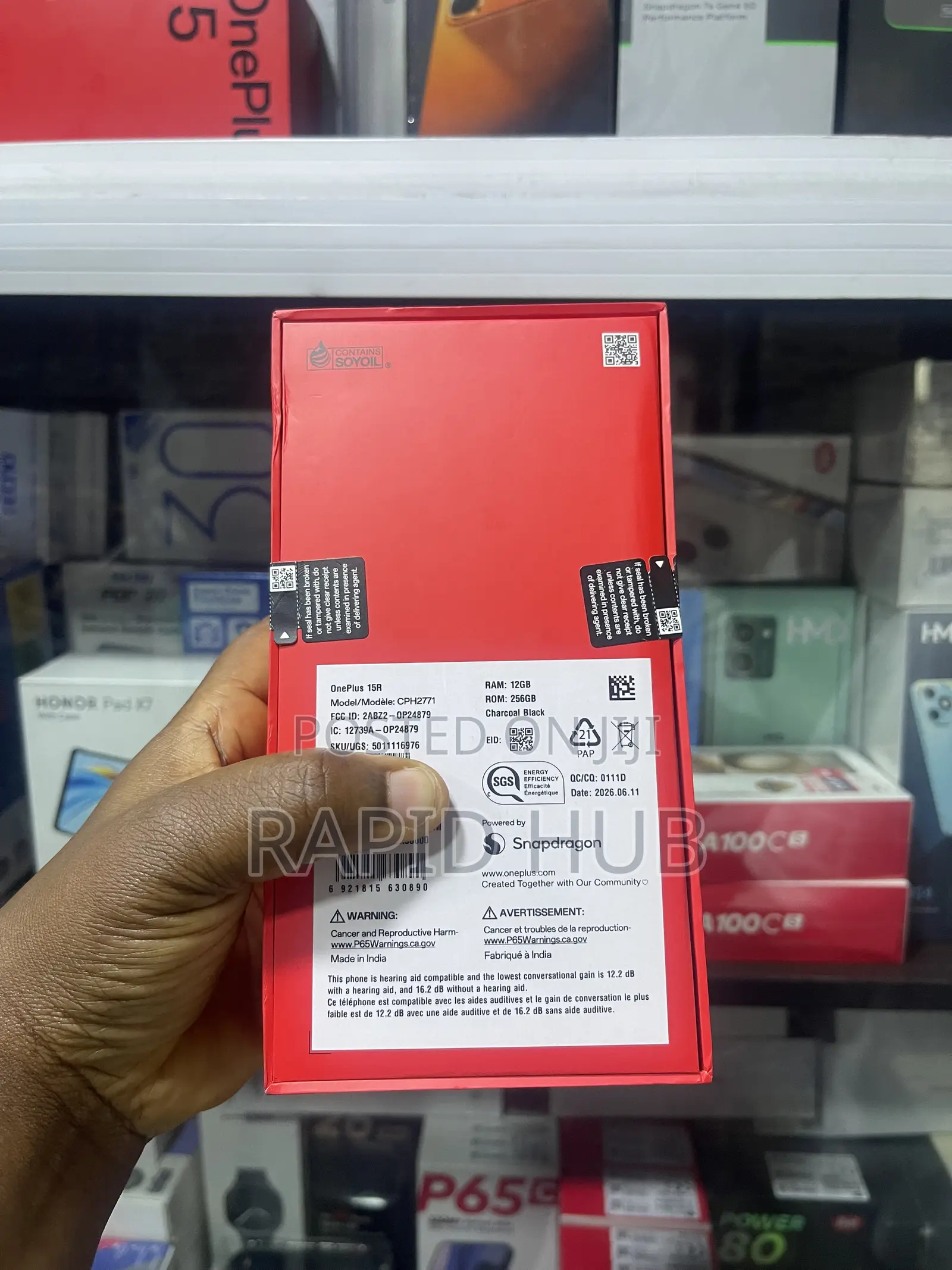New OnePlus 15R 512 GB Black
