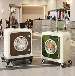 Pet Portable Breathable Suitcase With Pulley T361