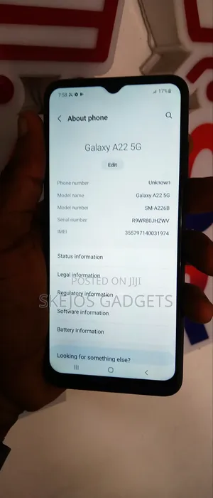 Samsung Galaxy A22 5G 128 GB Black