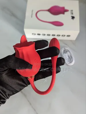 2-in-1 Rose Clitoral Licking G-Spot Egg Jump Vibrator Women Sex Toy