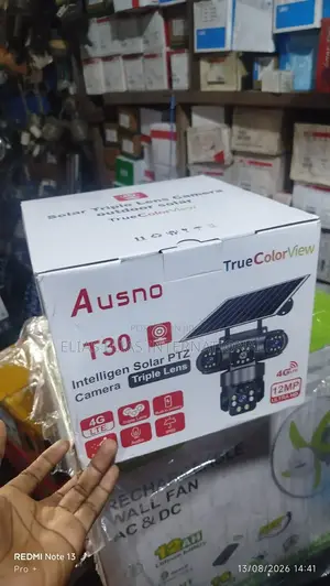 Ausno Solar PTZ Triple Lens Camera