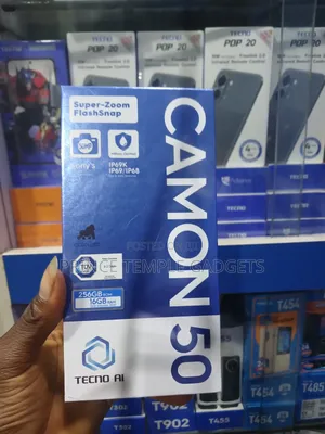 New Tecno Camon 50 256 GB Black