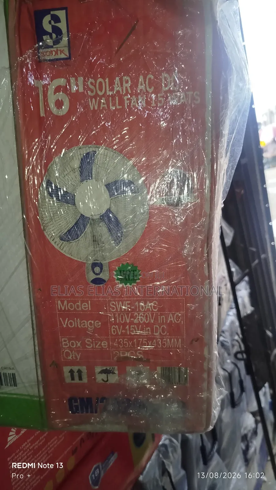 Rechargeable Wall Fan
