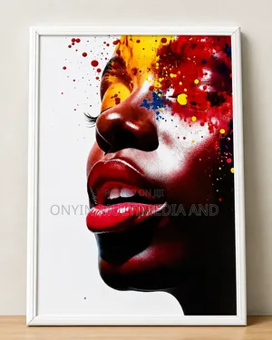 Beautiful African Woman Wall Art 10x16 – PVC Frame