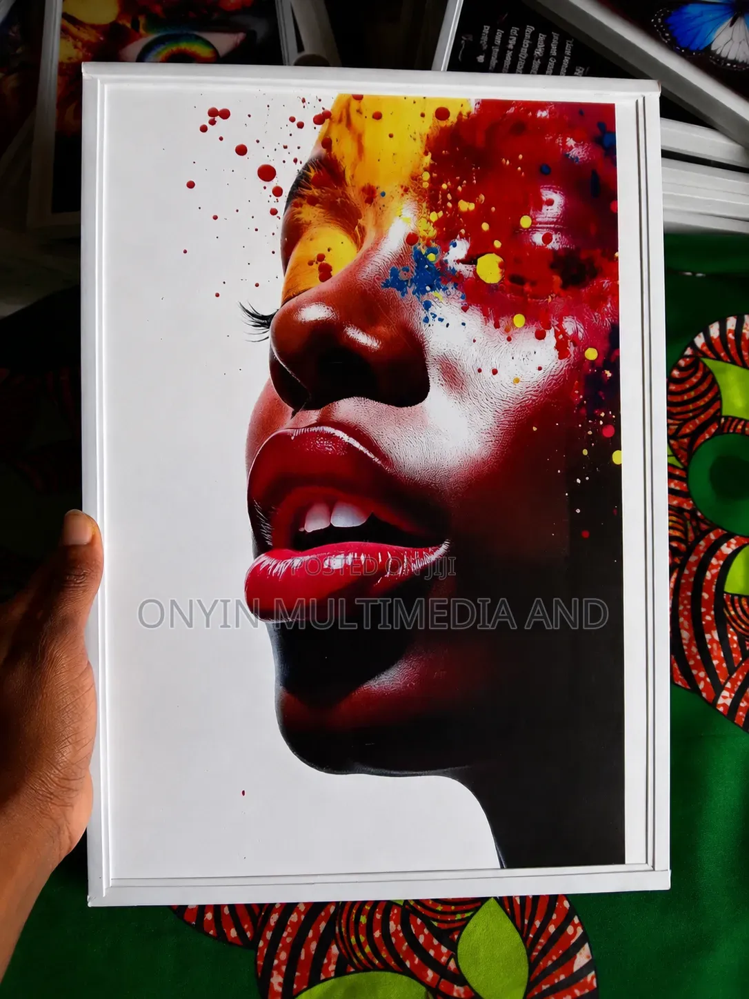 Beautiful African Woman Wall Art 10x16 – PVC Frame
