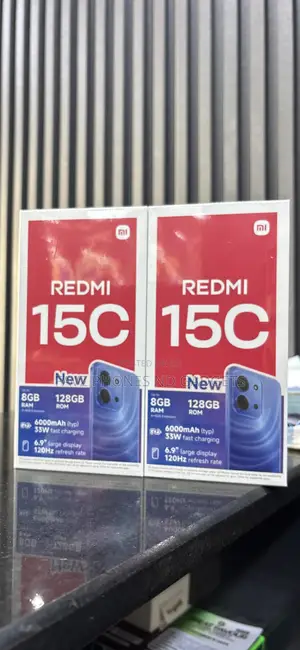 New Xiaomi Redmi 15C 4G 128 GB Black