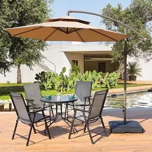 A Multipurpose Set of Chair, Table and Umbrella