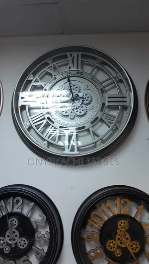 Industrial Wall Gear Clock Big Size