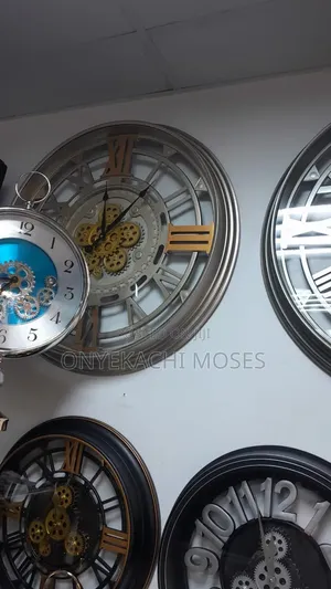Industrial Wall Gear Clock Big Size