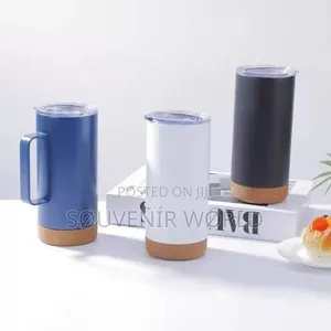 16oz Wood Bottom Thermal Mug.