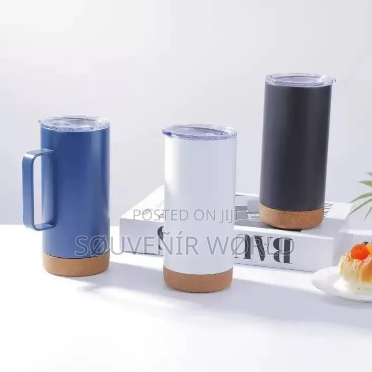 16oz Wood Bottom Thermal Mug.