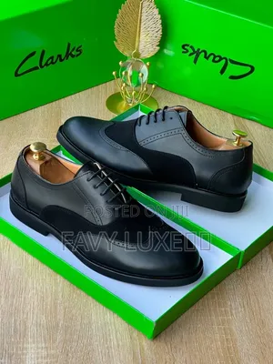 Clarks Elegant Cap Toe Dress Shoe.