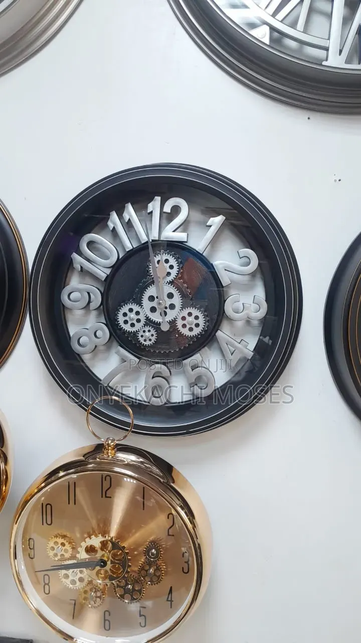 Industrial Gear Clock Small Size