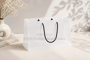 100pcs White A4 Kraft Paper Bag – Shopping Packaging