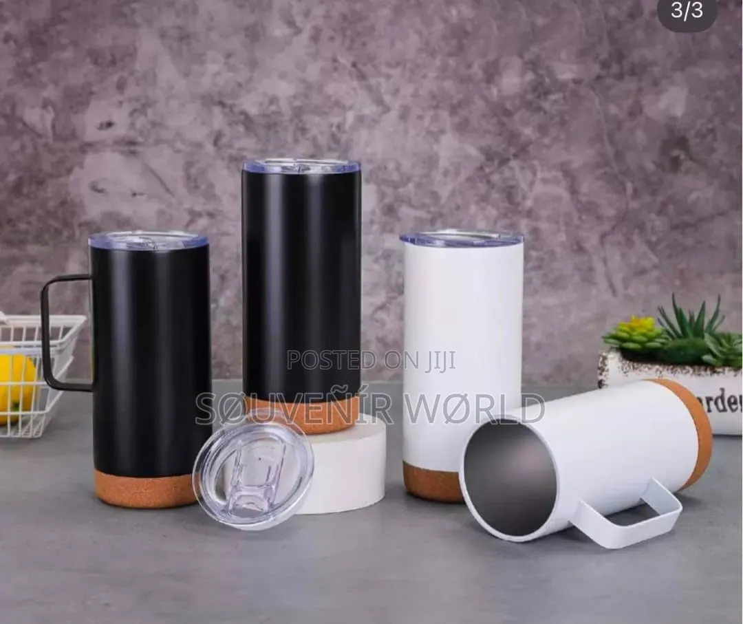 16oz Wood Bottom Thermal Mug.