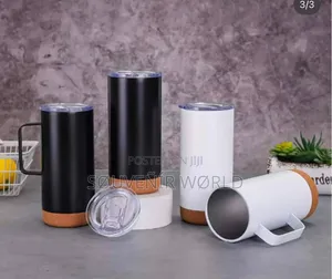 16oz Wood Bottom Thermal Mug.