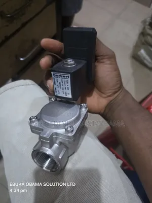 Burkert Solenoid Valve With Timer 220v AC 1inches Stainless