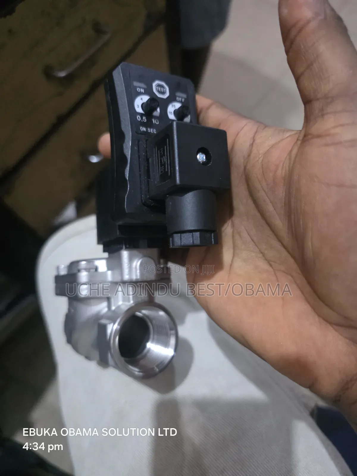 Burkert Solenoid Valve With Timer 220v AC 1inches Stainless