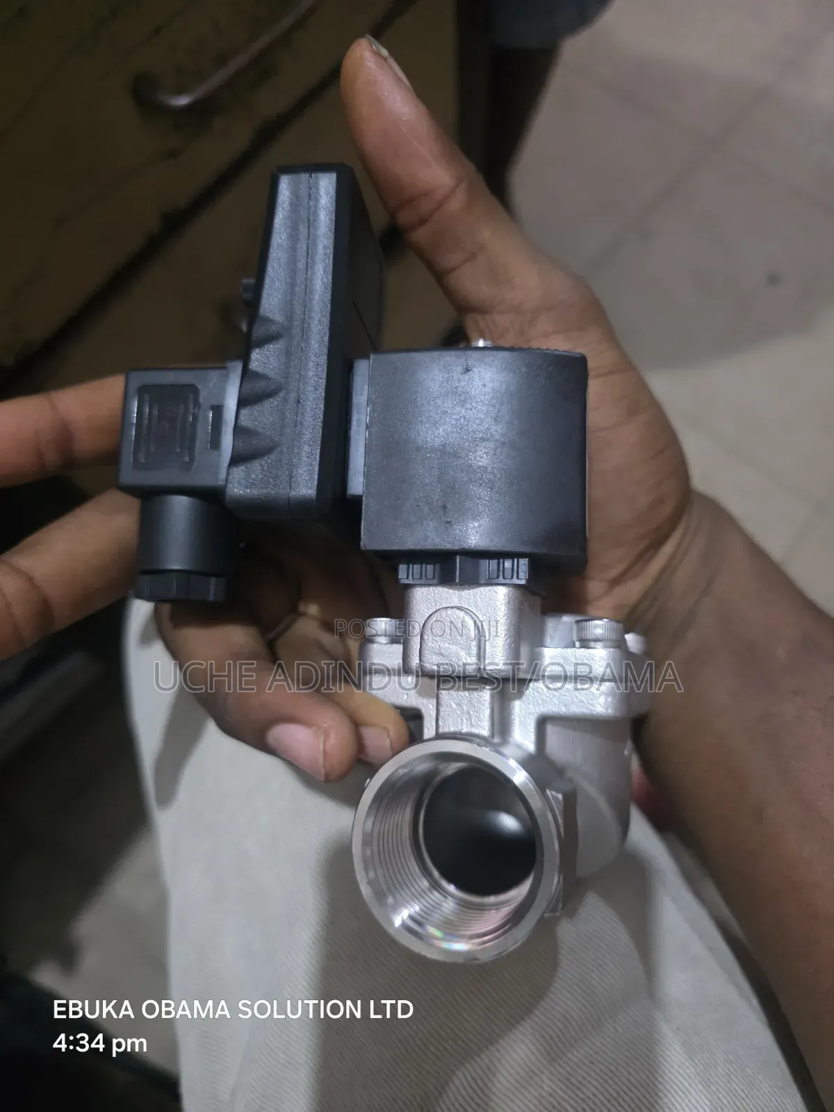 Burkert Solenoid Valve With Timer 220v AC 1inches Stainless