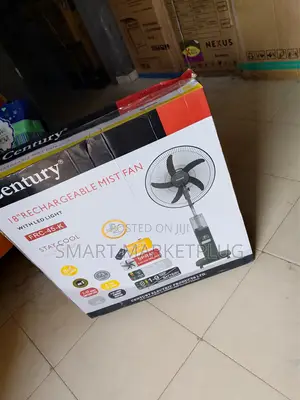 BRAND NEW Century FRC-45-K Rechargeable 18" Mist Fan With Remote