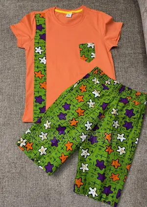 T-Shirt Ankara and Shorts