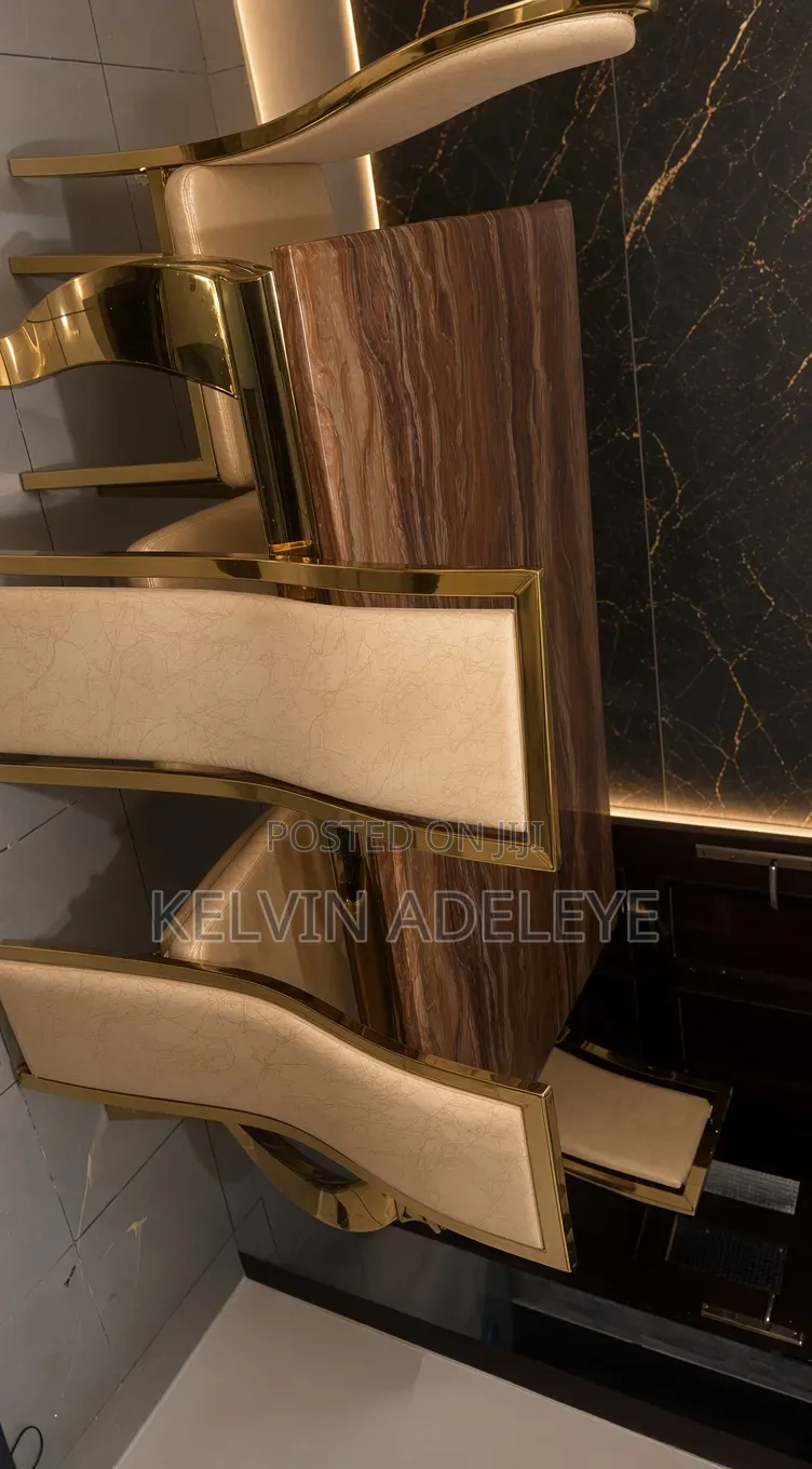 Luxury Marble Dining Table Set