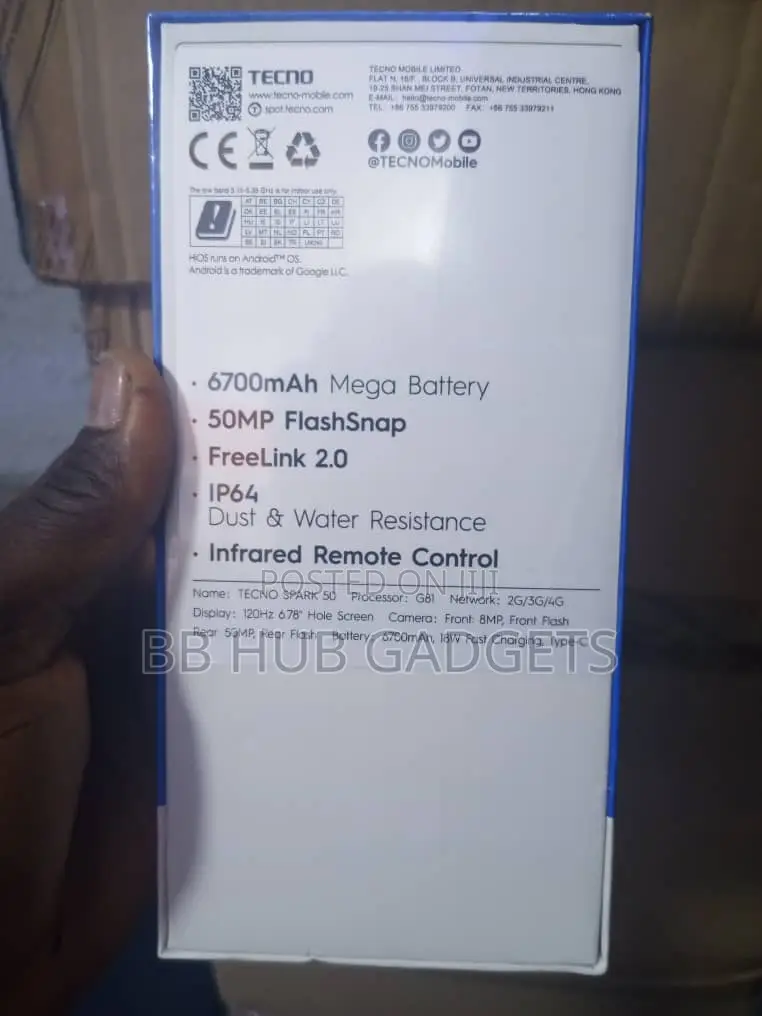 New Tecno Spark 50 128 GB