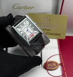 New Cartier Leather Wristwatch