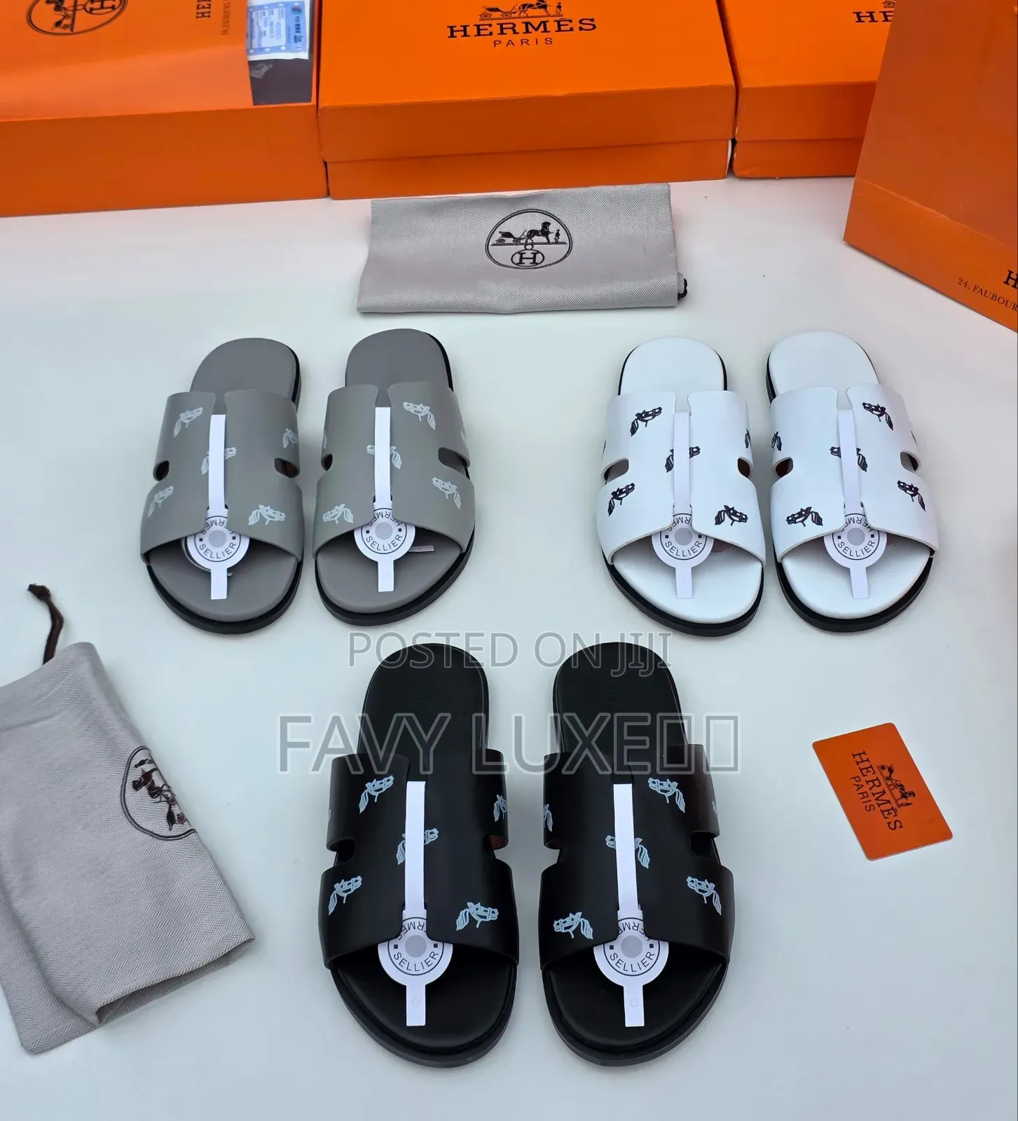 Hermès Logo Strap Slide