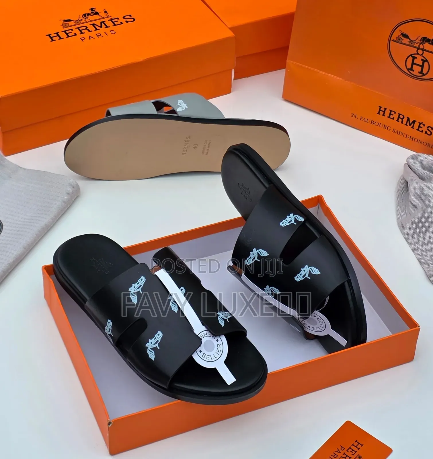 Hermès Logo Strap Slide