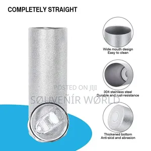 Silver Tumbler Help Keep Drinks Hot or Cold