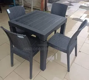 A Set of Plastic Chair and Table