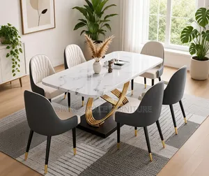 Ethereal Marble Dinning Table Set