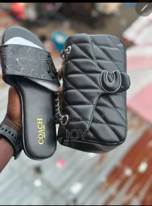 Ladies , Luxury Bags Nd Slippers Combo -New