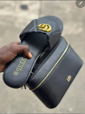 Ladies , Luxury Bags Nd Slippers Combo -New