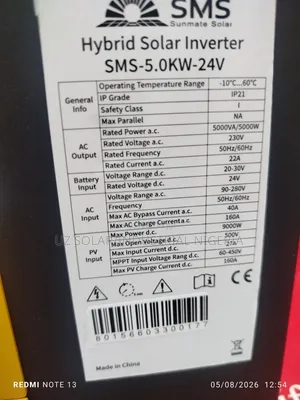 5kva SMS Hybrid Inverter 24v