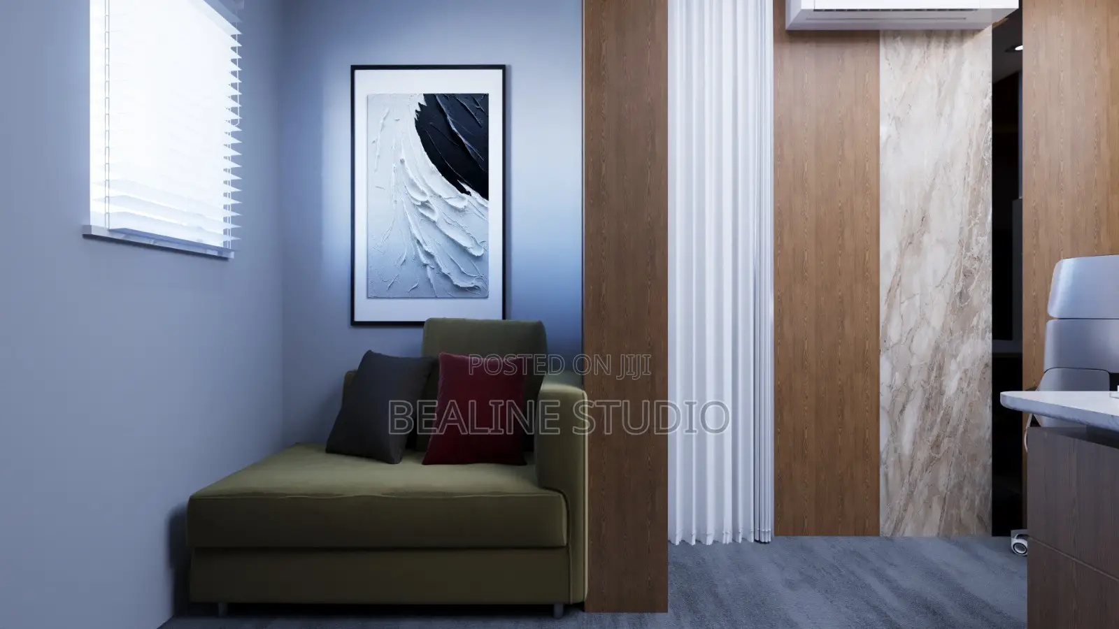 Small Scale Office Design Construction | Executive Office Rest Room