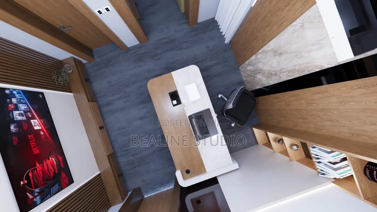 Small Scale Office Design Construction | Executive Office Rest Room